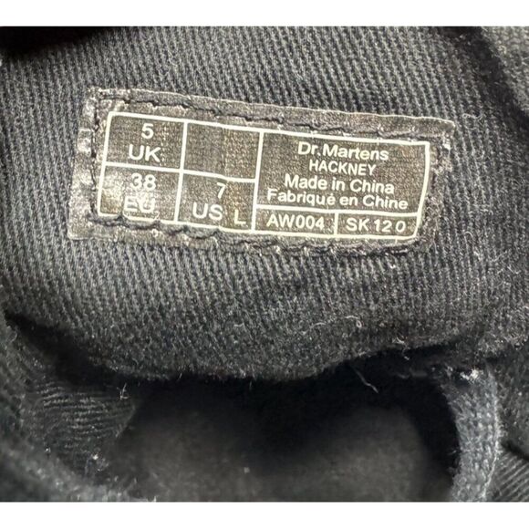 Dr. Martens Hackney Sneakers Women's Size 7 Black Floral Canvas Lace Up Shoes - Picture 7 of 8